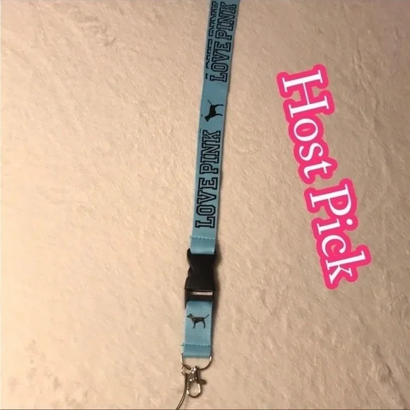 ✅HOST Pick✅ Teal Love Pink Lanyard, NWOT