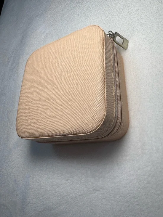 Compact Peach Travel Jewelry Case - Women Accessories