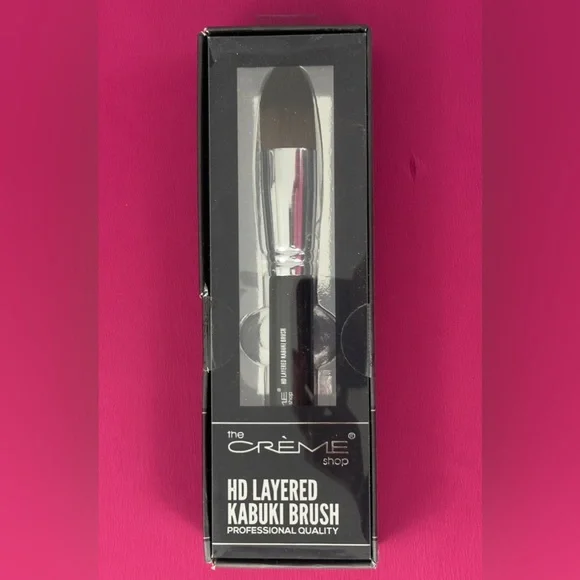 The Crème Shop HD Layered Kabuki Brush Professional Quality Wet or dry use!! NIB