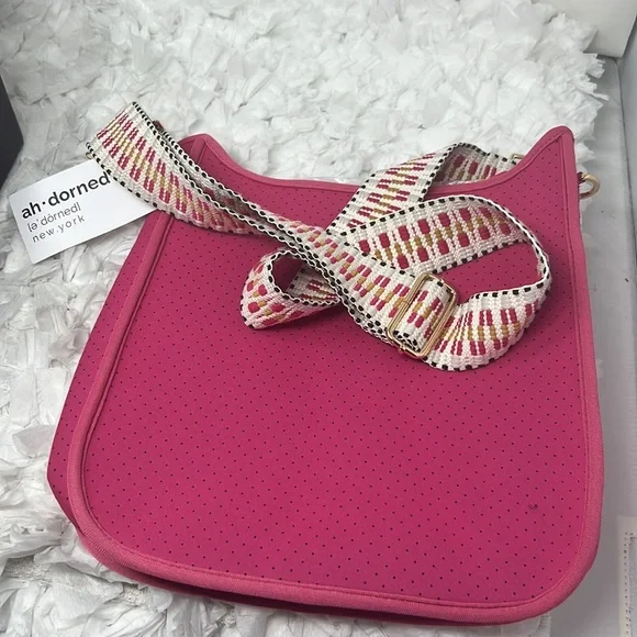 AH! adorned New York Neoprene Crossbody Messenger Bag