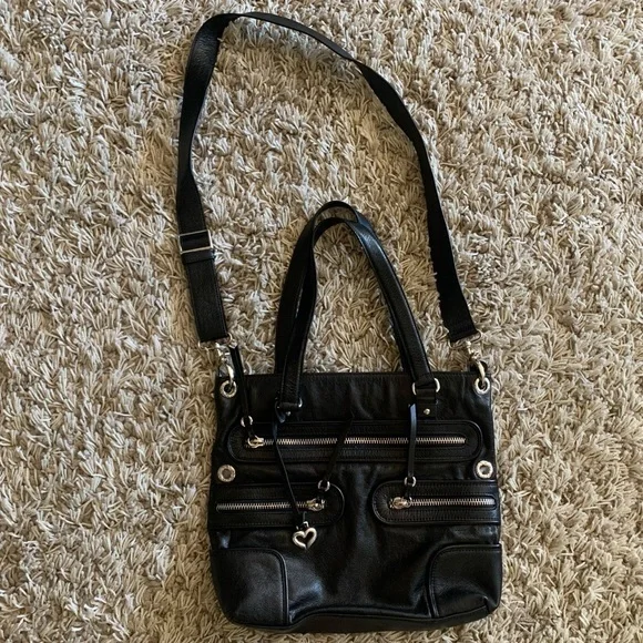Pristine like new condition • used once…no flaws Brighton black purse crossbody
