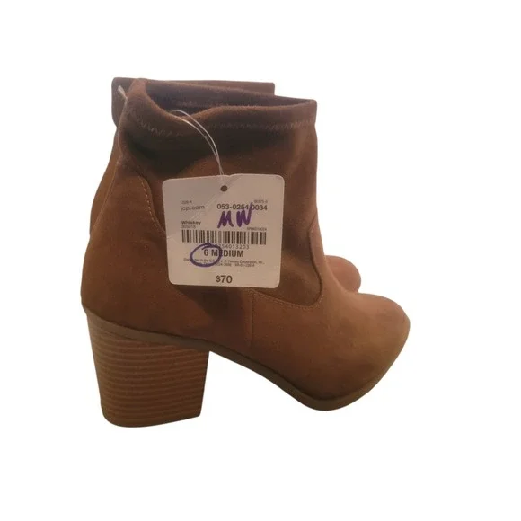 a.n.a Women's Whiskey Brown Ankle Boots SZ 6‎ Medium
