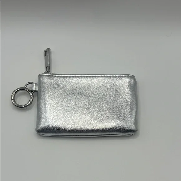 A New Day Silver Metallic Keychain Wallet