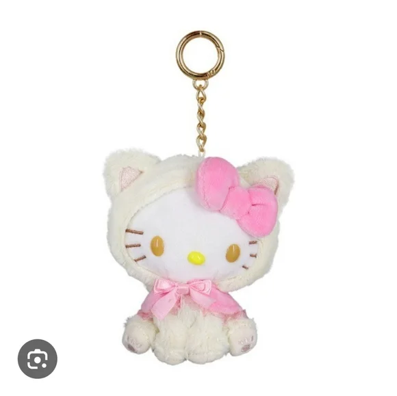 Hello Kitty By Sanrio COS Cat Series Small Plush Toy Keychain Bag Charm