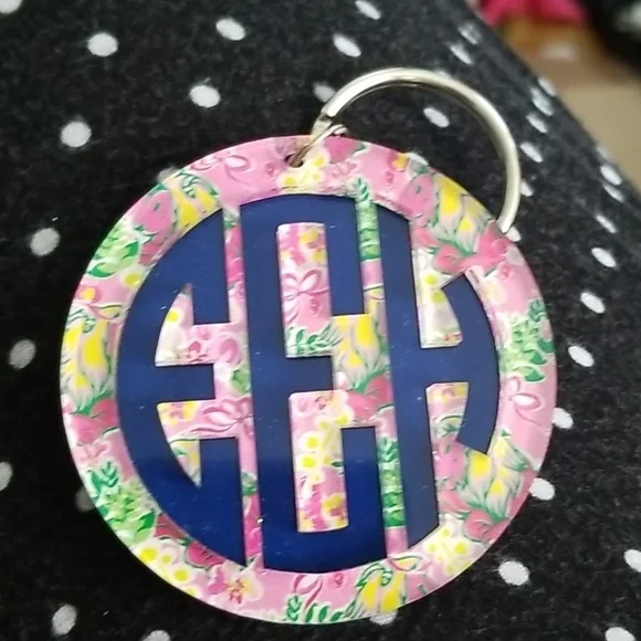 Lilly Pulitzer Monogram Keychain EEH