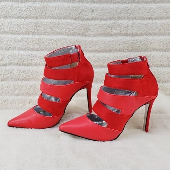 Luchiny Red Sexy Cut Out 4 1/4