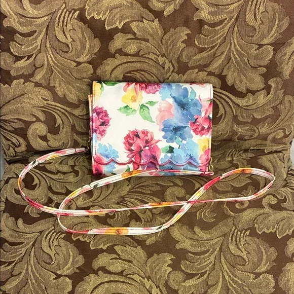 Vibrant Floral Crossbody Bag