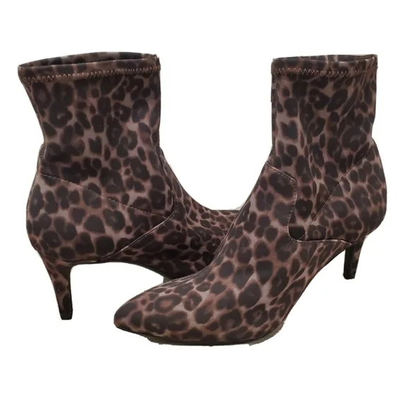 NEW 1901 Leopard Print Ankle Boot