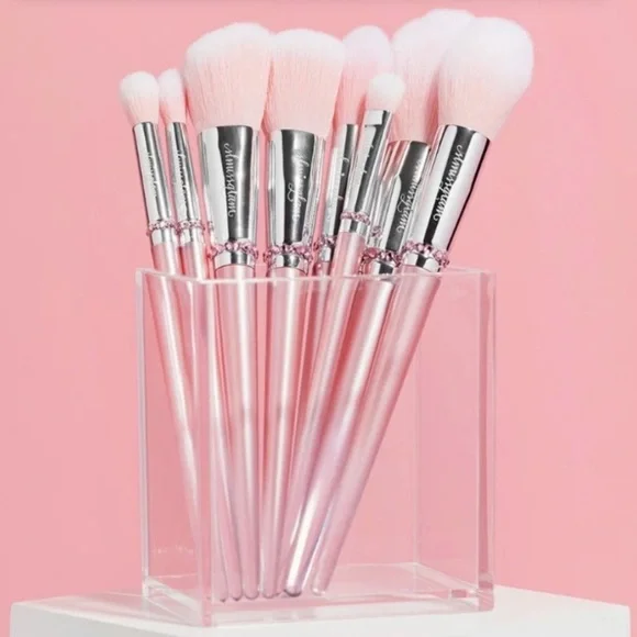 SLMISSGLAM BEAUTY Pink Ombre Brush Set (8)