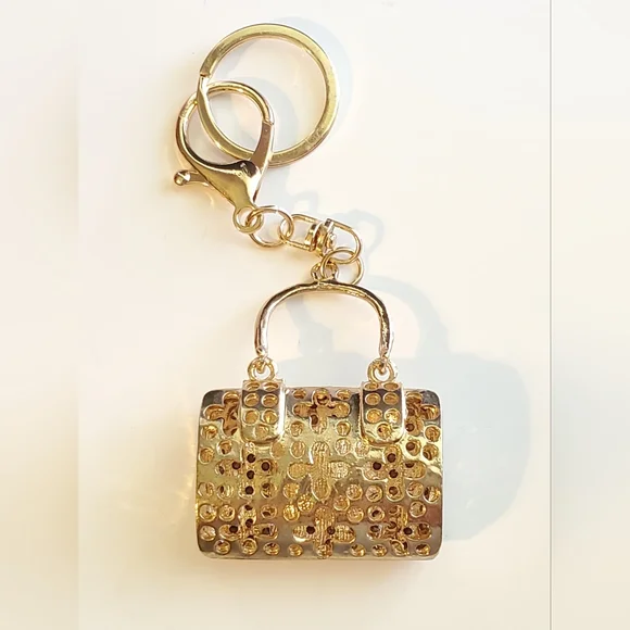 Rhinestone Bag Charm/ Keychain