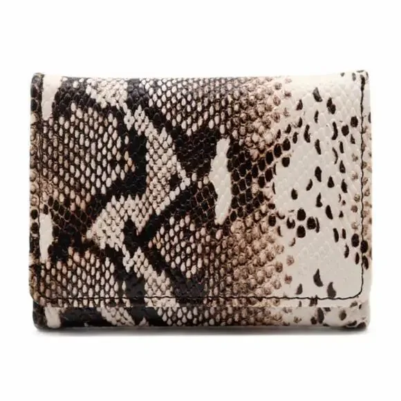 Trifold Snake Pattern Wallet