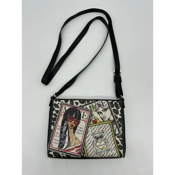 Brighton Fashionista Muse City Organizer Crossbody Bag Tom Clancy Leather RARE