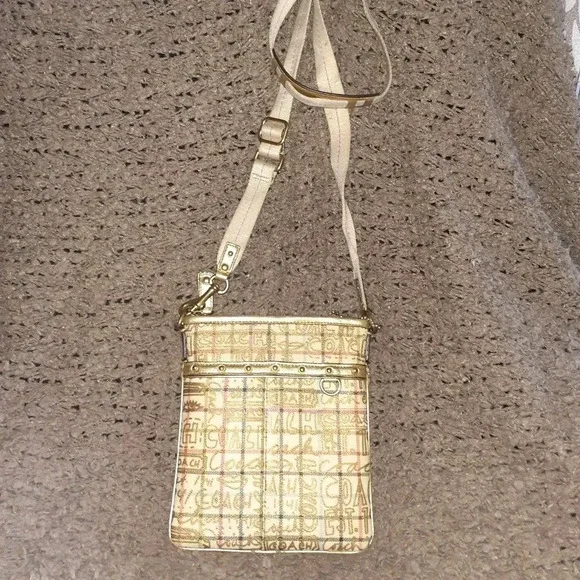 COACH-Chelsea Tattersall Crossbody Messenger Bag-