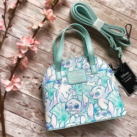 Loungefly Disney Lilo & Stitch Sketch Mini Dome Crossbody Purse