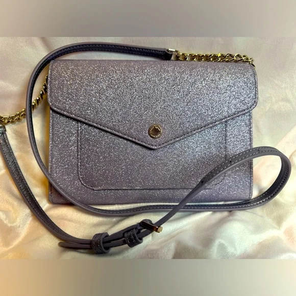 Kate Spade Crossbody Lilac Frost Tinsel Glitter