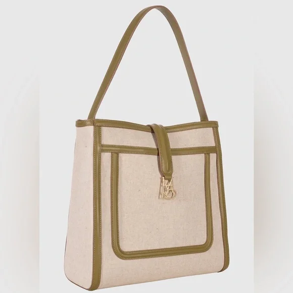 Maria de la Orden Ezra Bag in Canvas & Pistachio NWT