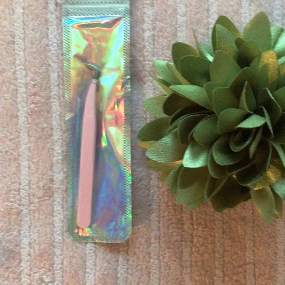 Pink Stainless Steel Slant Tip Tweezers