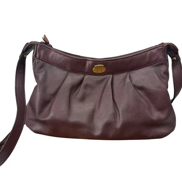 Vintage Etienne Aigner Original‎ Handcrafted Leather Crossbody Bag Purse