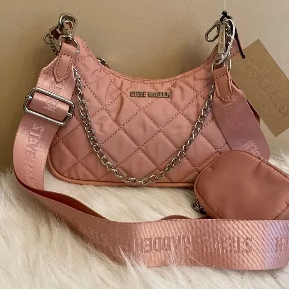 NWT Steve Madden (Btamela) Crossbody w/ AirPod Pouch- Peach