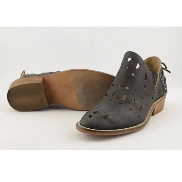 Musse & Cloud Anthropologie Coolise Leather Laser Cut Bootie