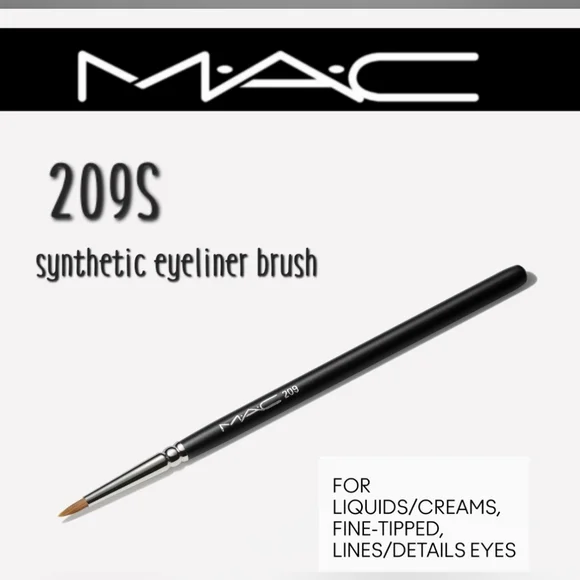 Mac Cosmetics 209S Eyeliner Brush Brand New in Package Authentic