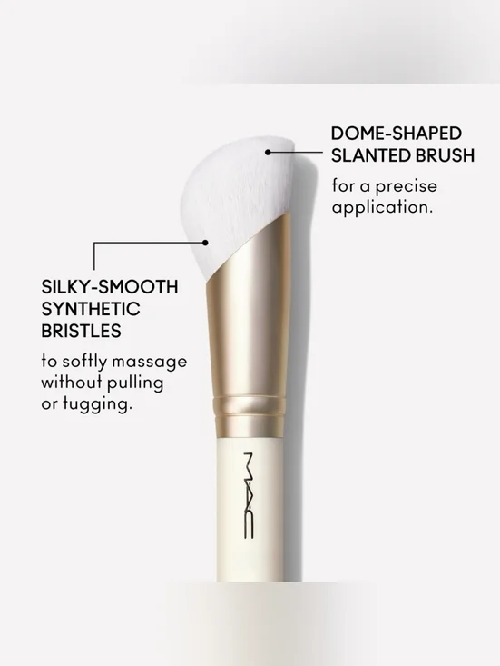 MAC 001 Serum + Moisturizer Brush Dome-Shaped Angled Brand New Authentic