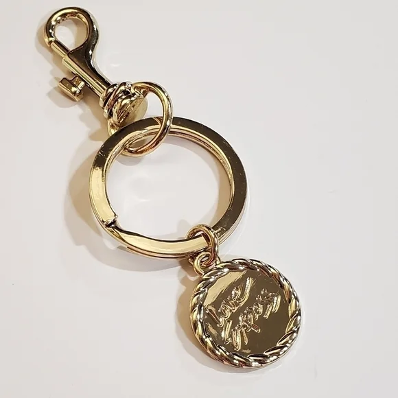 Love Express Goldtone clip keyring key Fob chain purse backpack clip