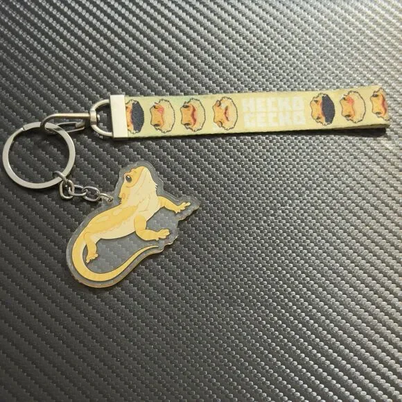 Central Bearded Dragon Acrylic Keychain