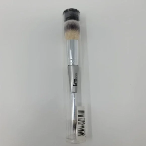 IT Cosmetics Heavenly Luxe Complexion Perfection Dual Ended‎ Brush Silver New