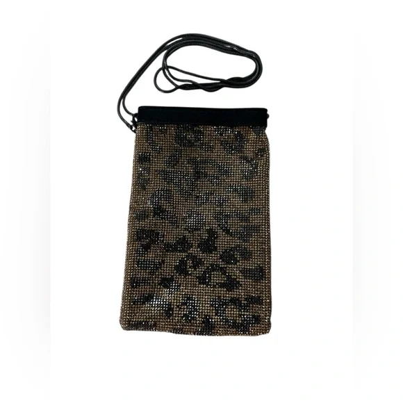 Vince Camuto Black and gold phone case, Crossbody Bag