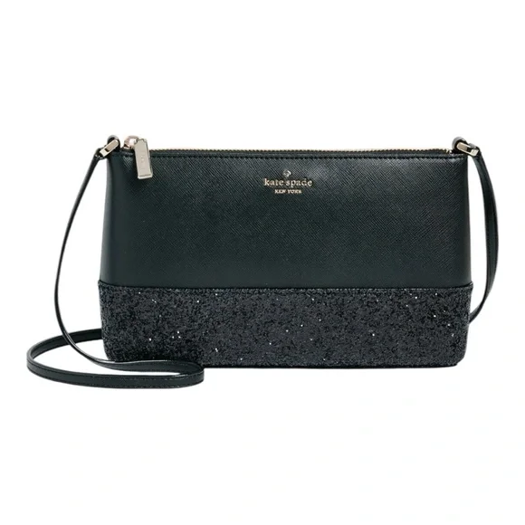 ♥️Kate Spade♥️Flash Glitter Fabric Mixed Mat Crossbody