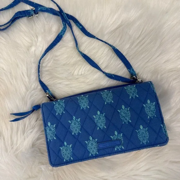 Vera Bradley - Turtle Print Quilted Crossbody Wallet Purse