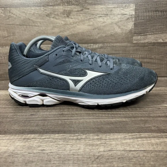 Mizuno Wave Rider 23 Gray Blue Womens US Size 12 411114.969A Running Shoes