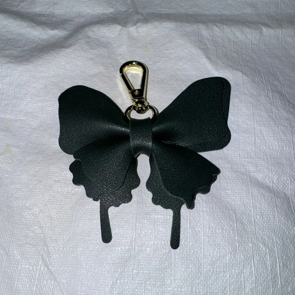 Green Butterfly‎ Leather Key Holder