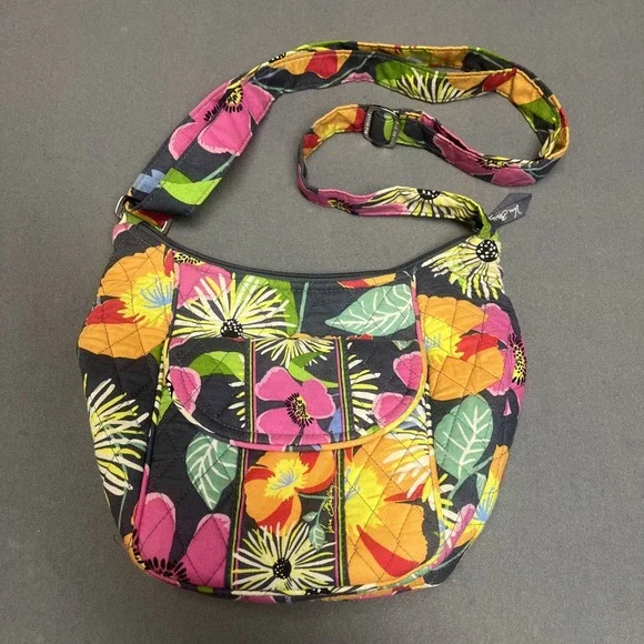 Vera Bradley Jazzy Blooms Crossbody Bag‎ Adjustable Strap Pre-Owned/Mint Cond.