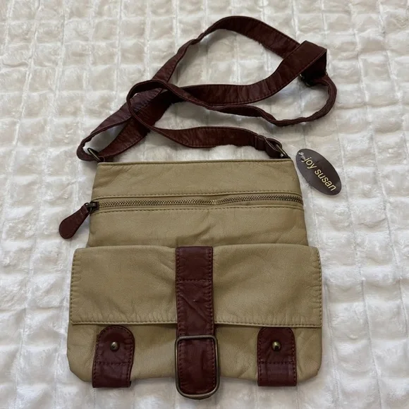 NEW Joy Susan Crossbody Bag Handbag ~ Khaki Adjustable Travel Casual Boho