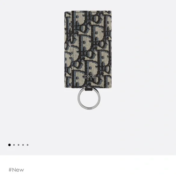 Dior BNIB Monogram Black and Cream Key Holder NWT full set. So useful. Unisex