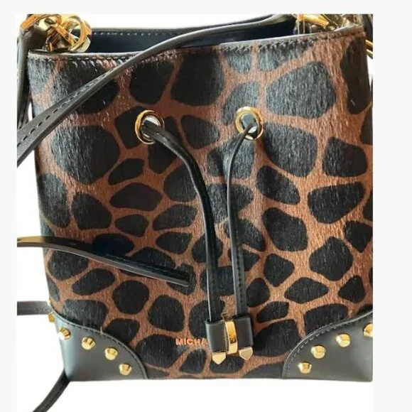 MICHAEL Michael Kors Mercer Gallery Animal Print Bag OS NWOT