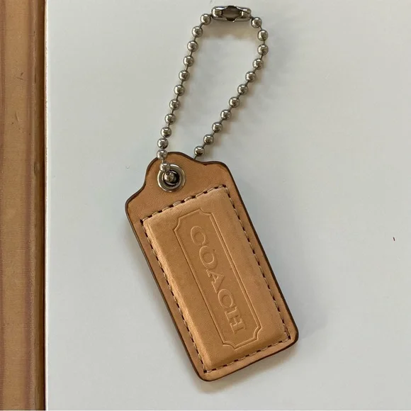 Coach Vacchetta Leather Bag Tag