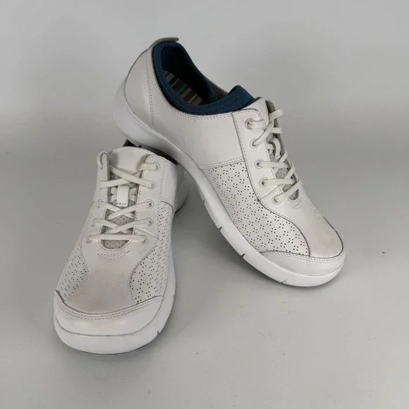 Women's Dansko Elise Sneakers White /Blue Size 42