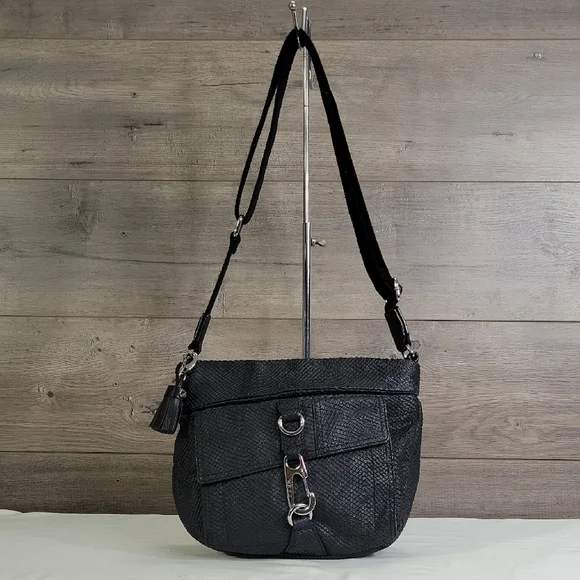 L.A.M.B Gwen Stephani Vintage Y2k Snake Embossed Crossbody Shoulder Bag Purse