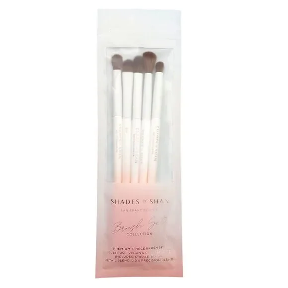 Shades by Shan Brush Set Collection 5 Piece Cosmetic Makeup