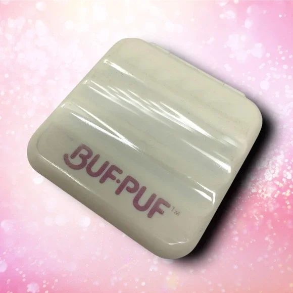Vintage Buf-Puf Folding Mirror Dual Sided Magnification Advertising Promotional