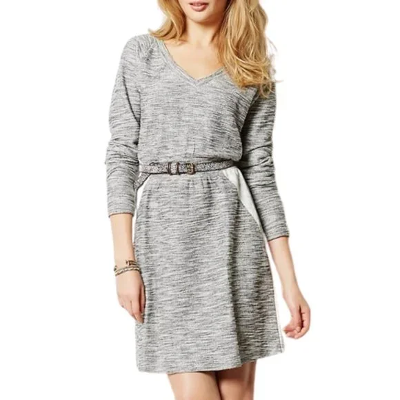 Anthropologie Saturday Sunday Gael Marled Cotton Knit Dress - L