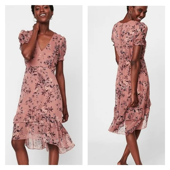 Express Floral Print‎ Midi Dress