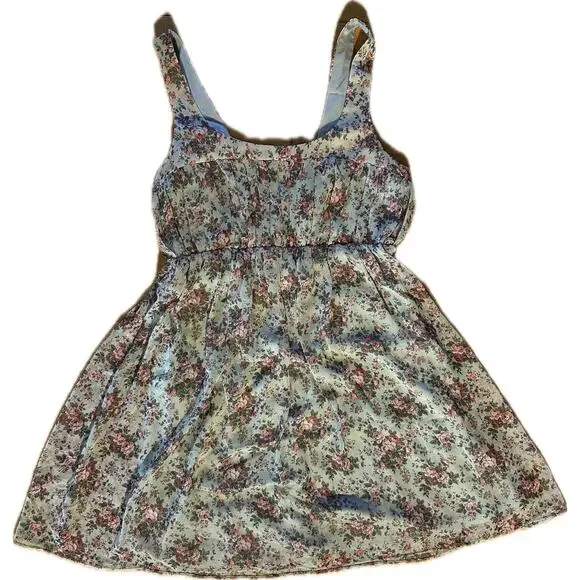 Zara Women's XS Floral Fit & Flare‎ Sleeveless Summer Dress Multicolor