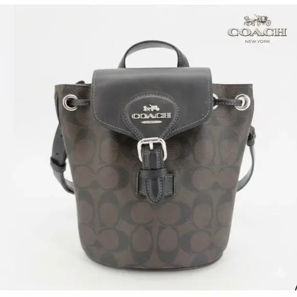 Coach Authentic Amelia Convertible Brown Backpack CL458