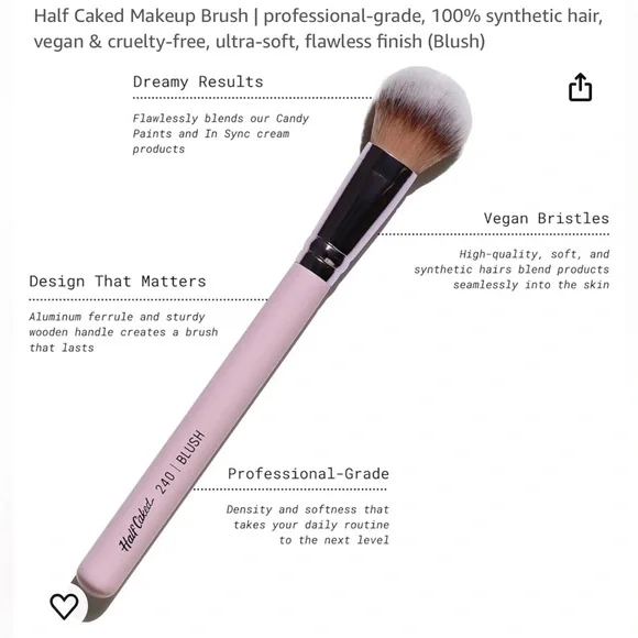 NIP Half Caked Make up Brush