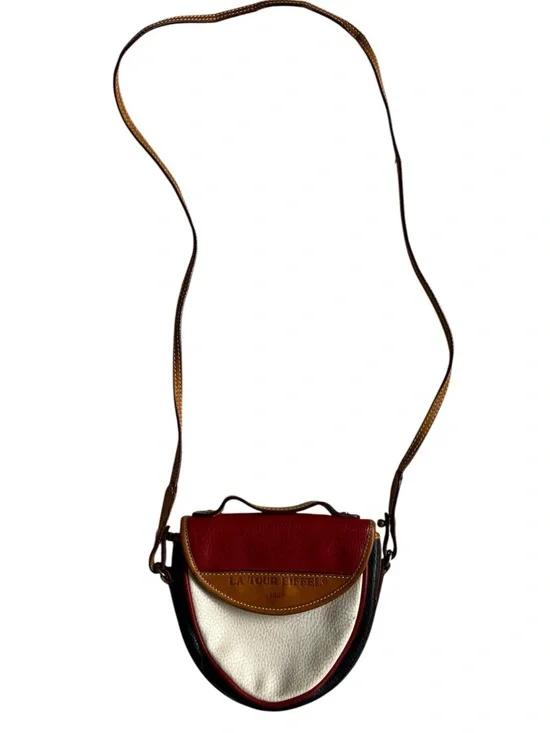 La Tour Eiffel 1887 vintage small Leather Crossbody Bag
