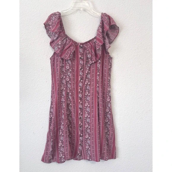 American Eagle Outfitters Dress Large Off Shoulder Cottaecore Coquette‎ Lolita